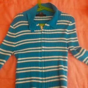 Collard mock long sleeve cover up